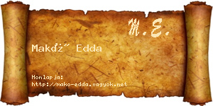 Makó Edda névjegykártya